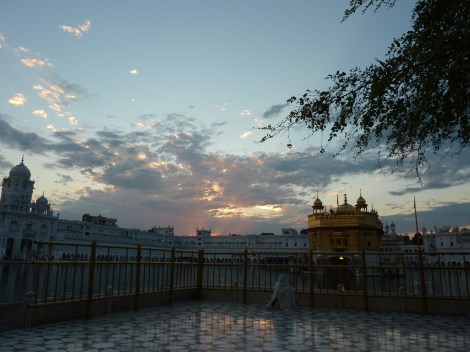 The Golden Temple at sunset