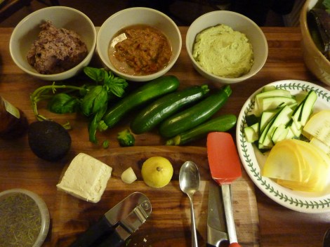 Raw Lasgane ready for stacking