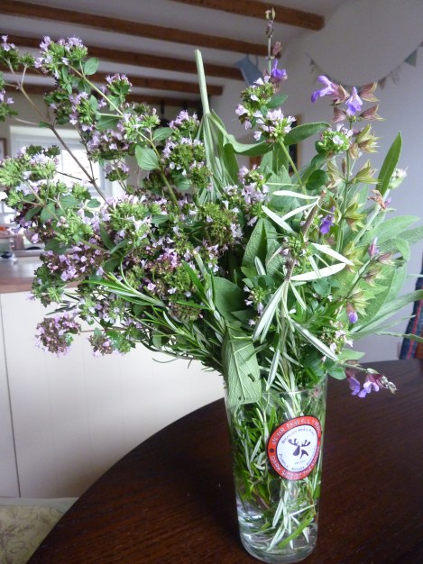 Herb garden raided - My king of bouquet (edible)