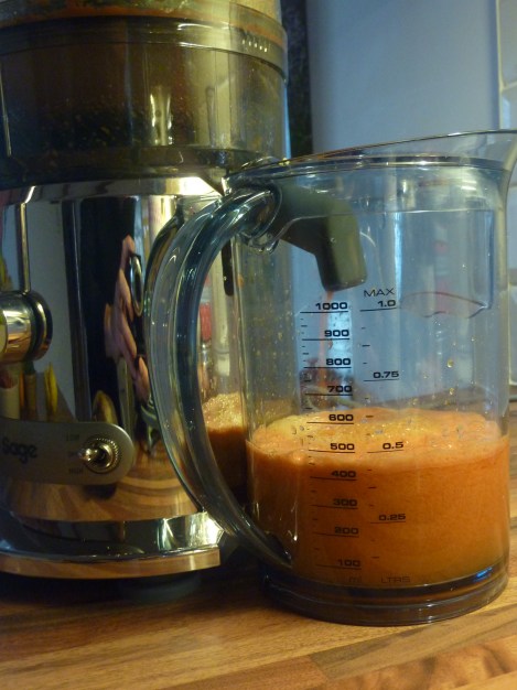 Mid juice - see the handy little rubber spout and cosy fitting jug.