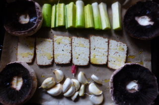 Tray of goodness, ready for the oven