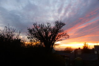 Sunset last night from the BHK window