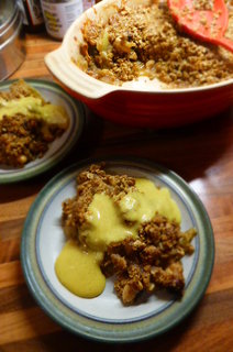 The Prequel (?) - Windfall Apple and Oat Crumble with lashings of custard
