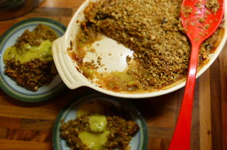Windfall Apple and Oat Crumble
