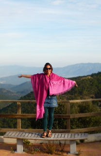 Hiking up in the Espuna mountains. Beautiful forests. Murcia, Spain