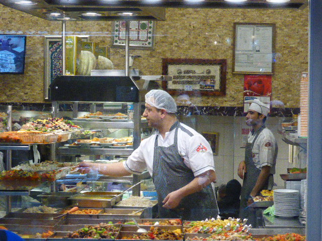 One of our favourite 'Lokantasi's' In Istanbul. Cheap and filling with loads of veggie options.