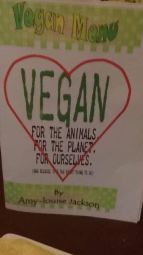 We loved Amy's specially printed menu. So cool:)