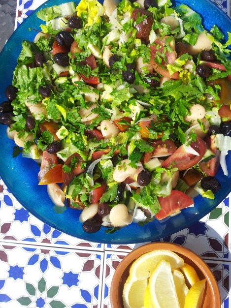 Butter Bean, Lemon and Black Olive Salad