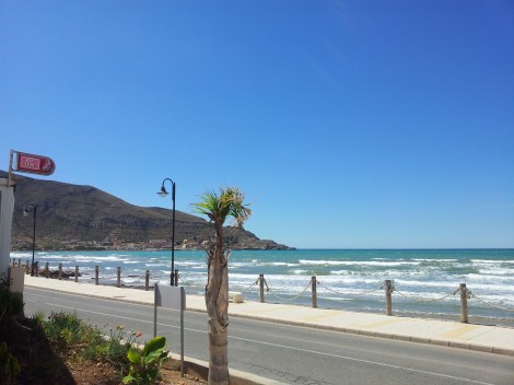 View from one of the local interent hubs/ bars