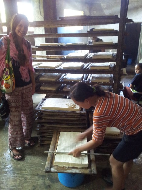 Chop it up (Jane slightly assisting)