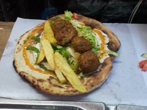 A random, yet delicious falafel wrap in Kathmandu. I may not seek out crepes when travelling, but falafels are always welcome. 